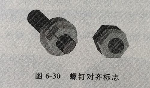 螺頂對齊標識 螺頂對齊標識